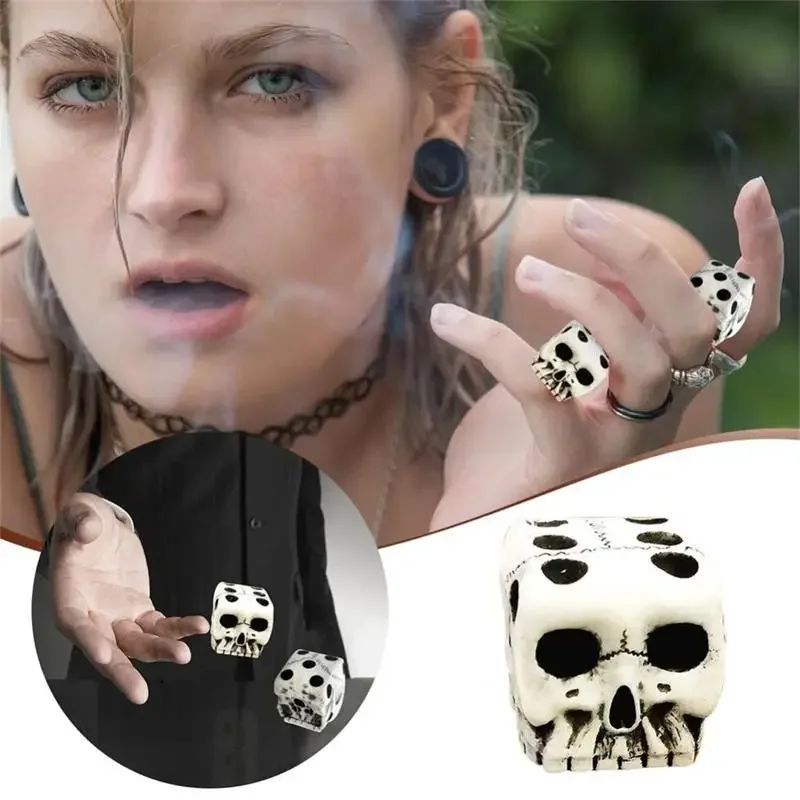 Halloween Dice Set White Skull Game Novel Casual Toys Dungeons and Dragons Sports and Entertainment Role Playing Board Game