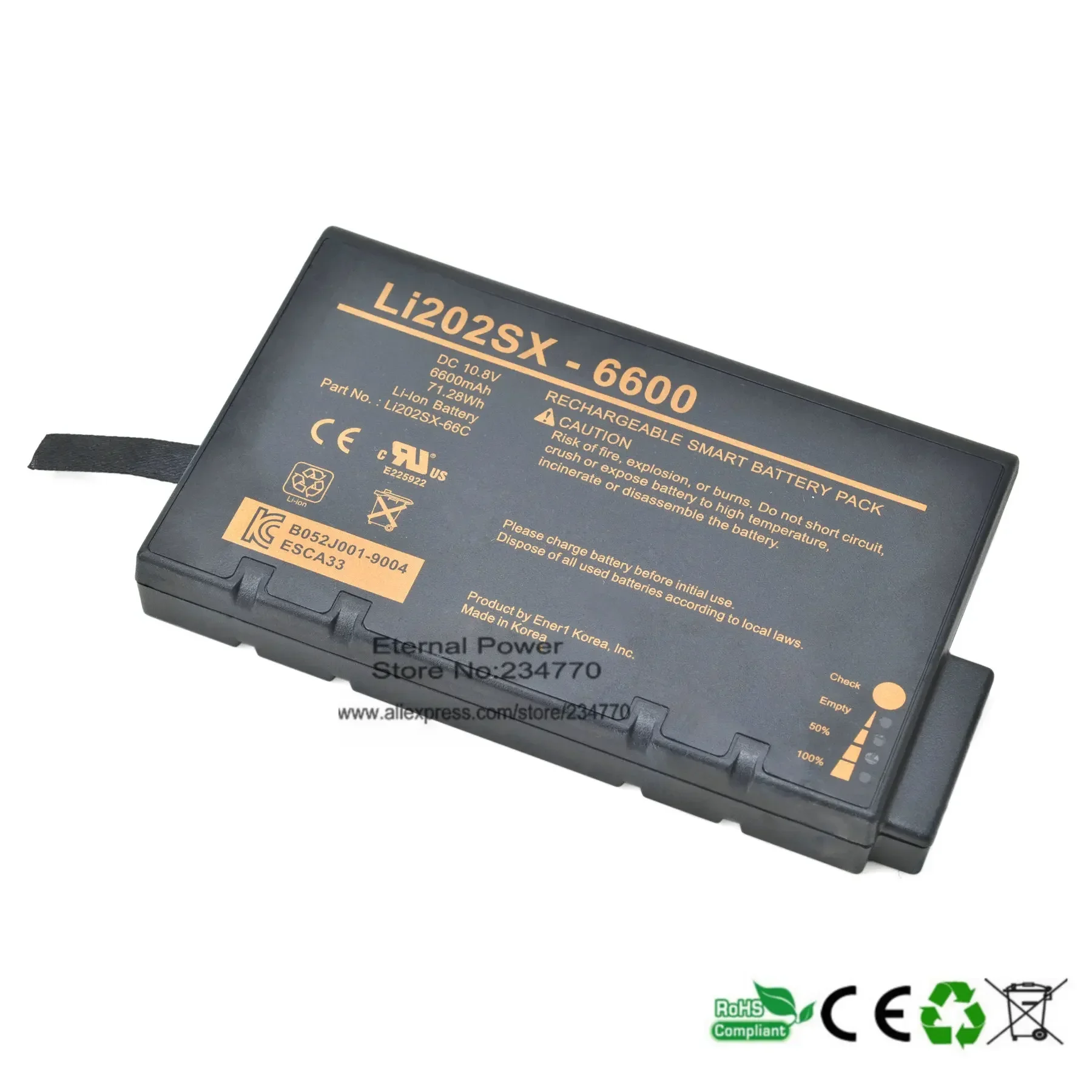 Suitable for TSI 824095330-019530-029310-026530-02 particle counter batteries