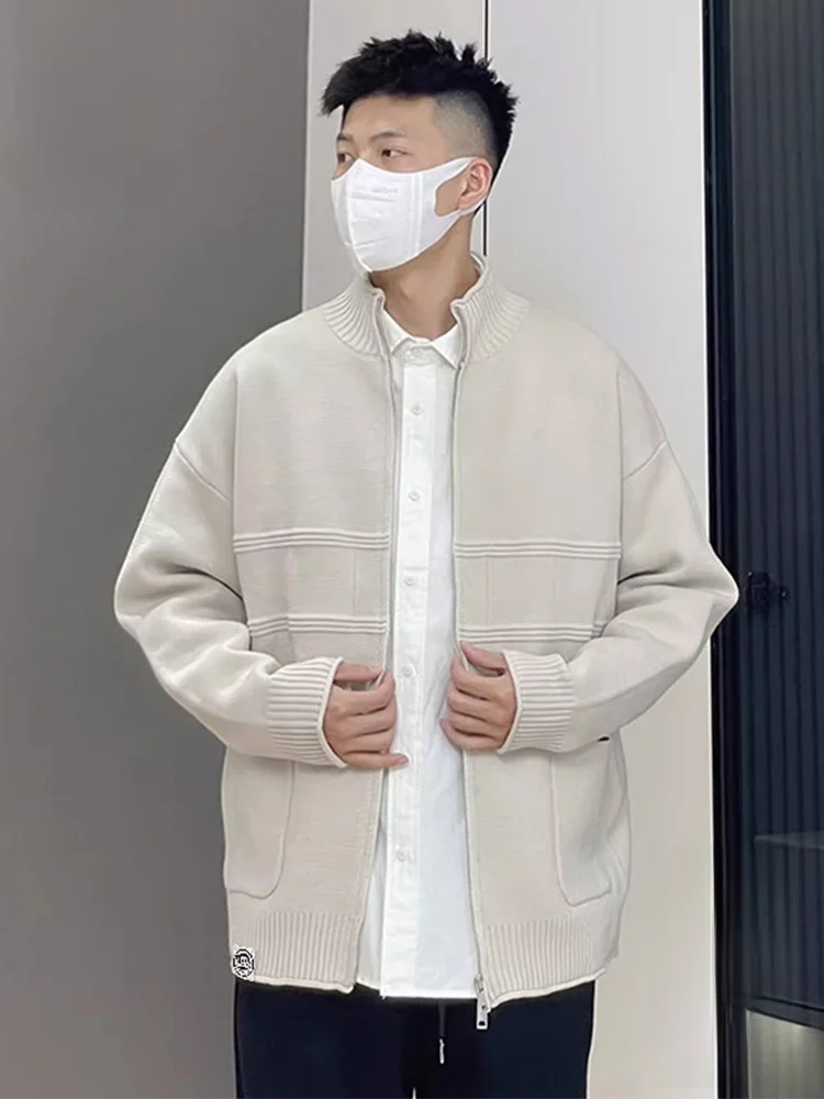 

Вязаный кардиган Paul Frank для мужчин: свободный крой, модный, с длинными рукавами, весна-осень, повседневный, с животным принтом