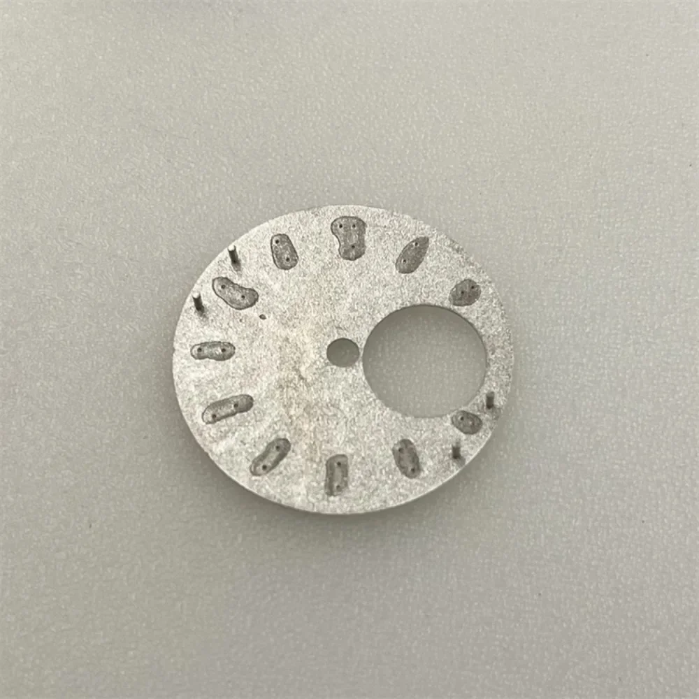 NH38 الطلب 28.5 مللي متر نسيج هندسي ساعة الطلب الأخضر مضيئة ساعة الغوص وجوه ل NH38 حركة تعديل ساعة اكسسوارات