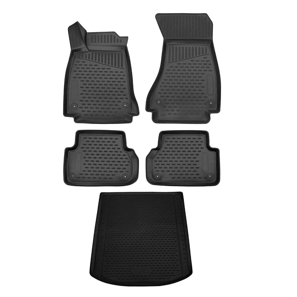 

Custom Floor Mats & Cargo Liners for Audi A4 S4 Sedan 2017-2024 Black 5 Pcs United States