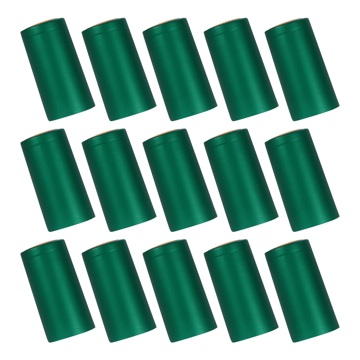 

100pcs Bottle Film Heat Shrink Cap Green Color Practical Usage Requirement Sealing Wrapper Reseal Easy Removal