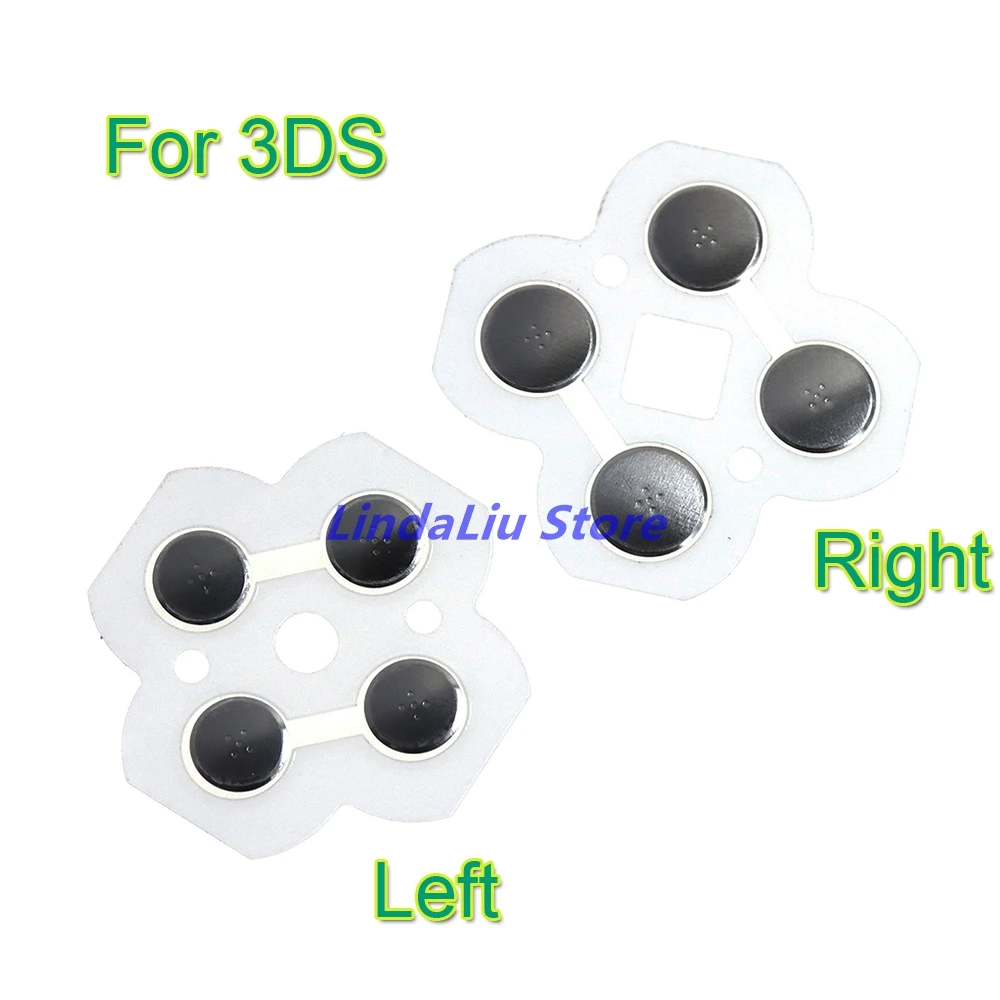 1PCS Cross Key ABXY Button Metal Conducting Strip For 3DS Controller D-Pad Dome Snap PCB board buttons Conductive FIlm