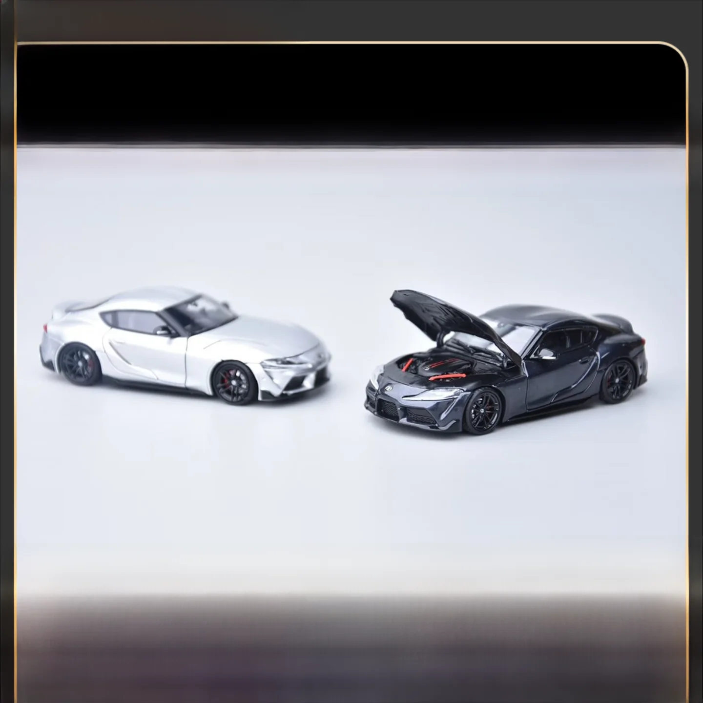 modele-de-voiture-en-alliage-model-one-pds-supra-a90-mk5-vehicule-miniature-a-l'echelle-1-64-avec-capot-avant-ouvrable