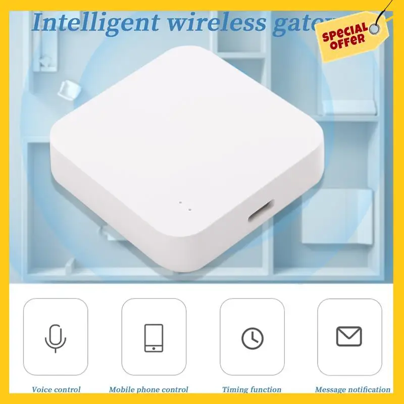 ABDE-Ewelink Zigbee 3.0 Smart Hub، جسر بوابة لاسلكي لجهاز التحكم عن بعد الصوتي للتطبيق، يعمل لمساعد Alexa Google Home