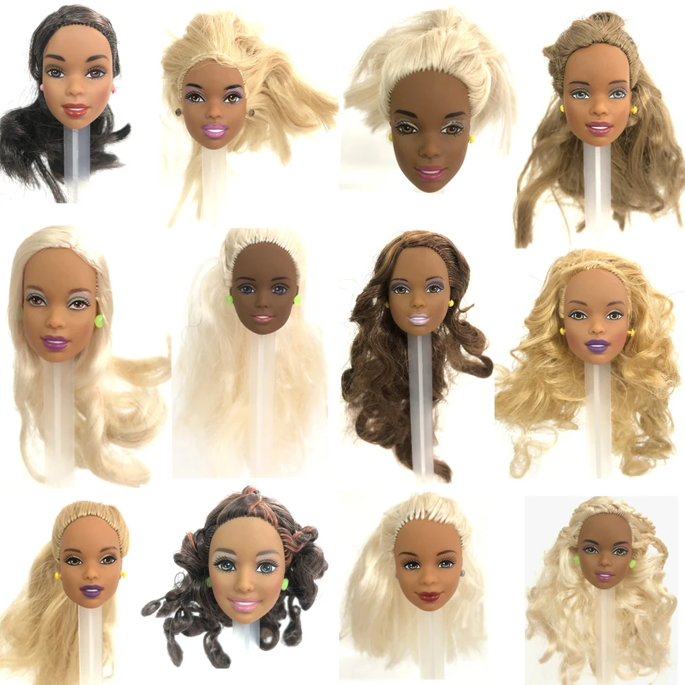 NK 1 Pcs Imperfect Head For 1/6 Doll Accessories flawed Make Up Head For Girls' 1/6 Doll  DIY JJ