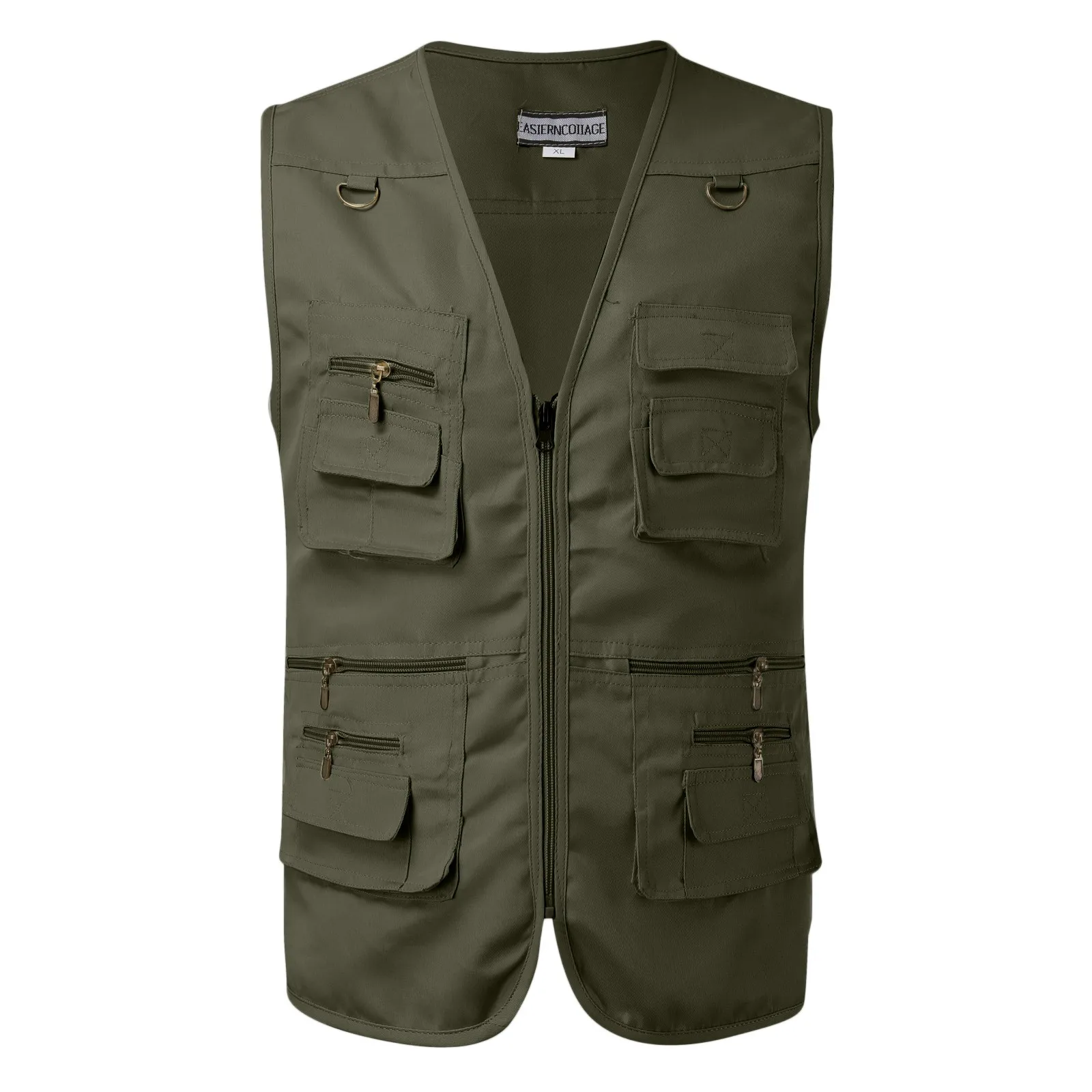 

Outdoor Men Sleeveless Baggy Jacket With Many Pockets Male Casual Regular Fit Multi Pocket Photographer Vest Waistcoat For Mens