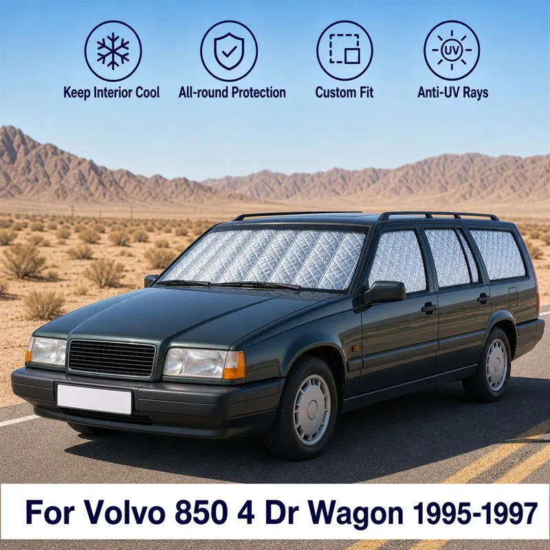

For Volvo 850 4 Dr Wagon 1995-1997 Full Set Car Window Sunshades UV Block Privacy Heat Insulated Foldable Car Curtain