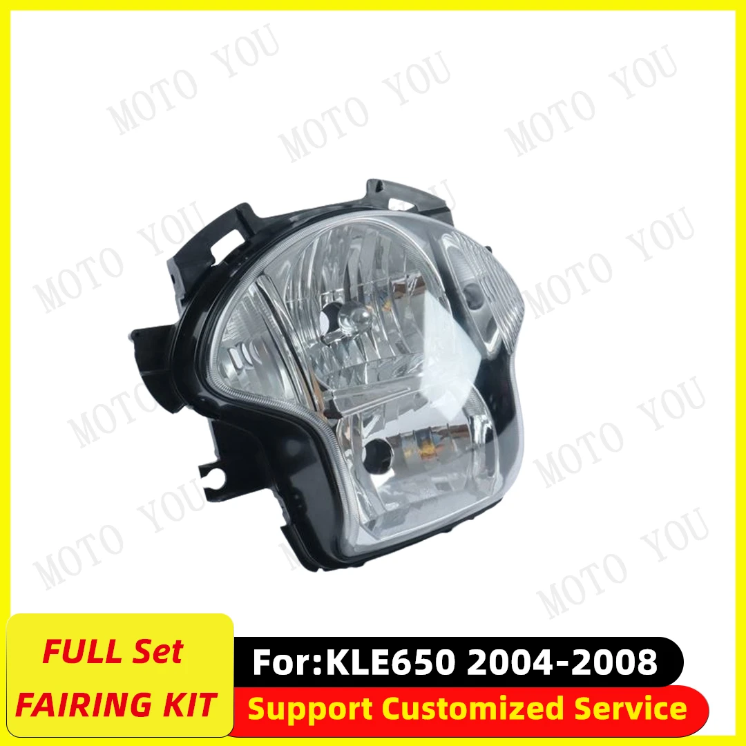 

Motorcycle Front Headlight Headlamp Assembly For Kawasaki VERSYS650 KLE650 2007 2008 2009 Clear