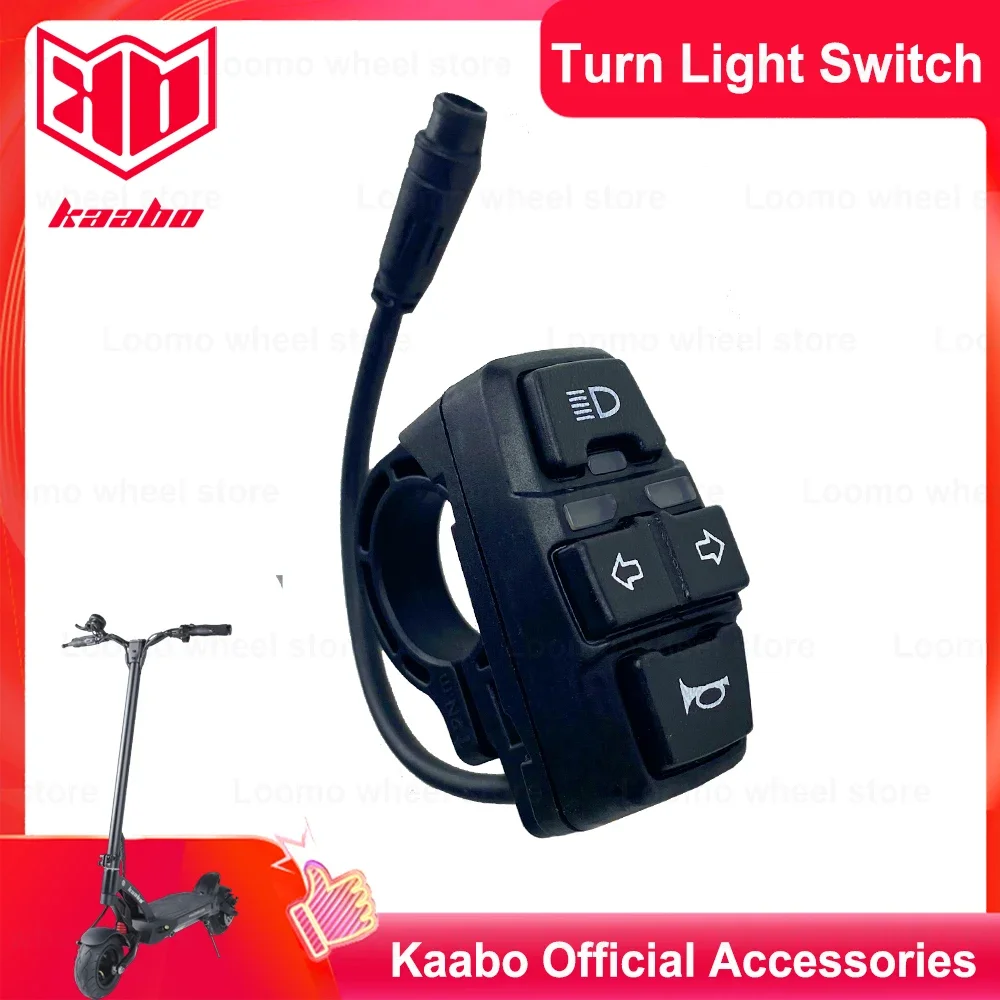 Original Kaabo Head Light and Turning Signal Switch Button for Kaabo Mantis8/10 Kaabo Wolf Warrior X/11 Warrior/King GT Scooter