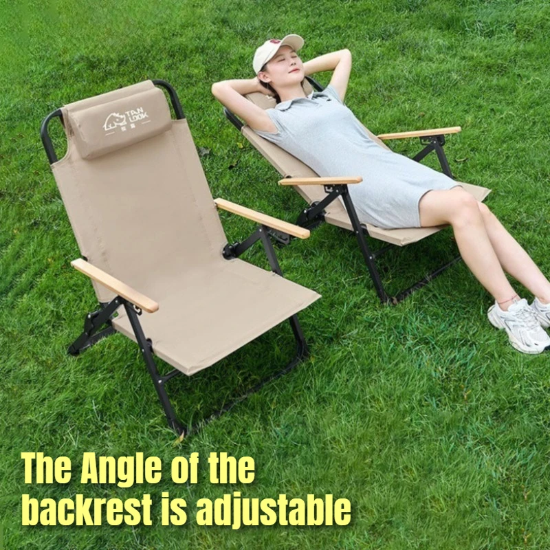 الترفيه قابل للتعديل كرسي قابل للطي التخييم في الهواء الطلق الكربون الصلب مريحة كراسي صالة واحدة استراحة الغداء التخييم Suppleis