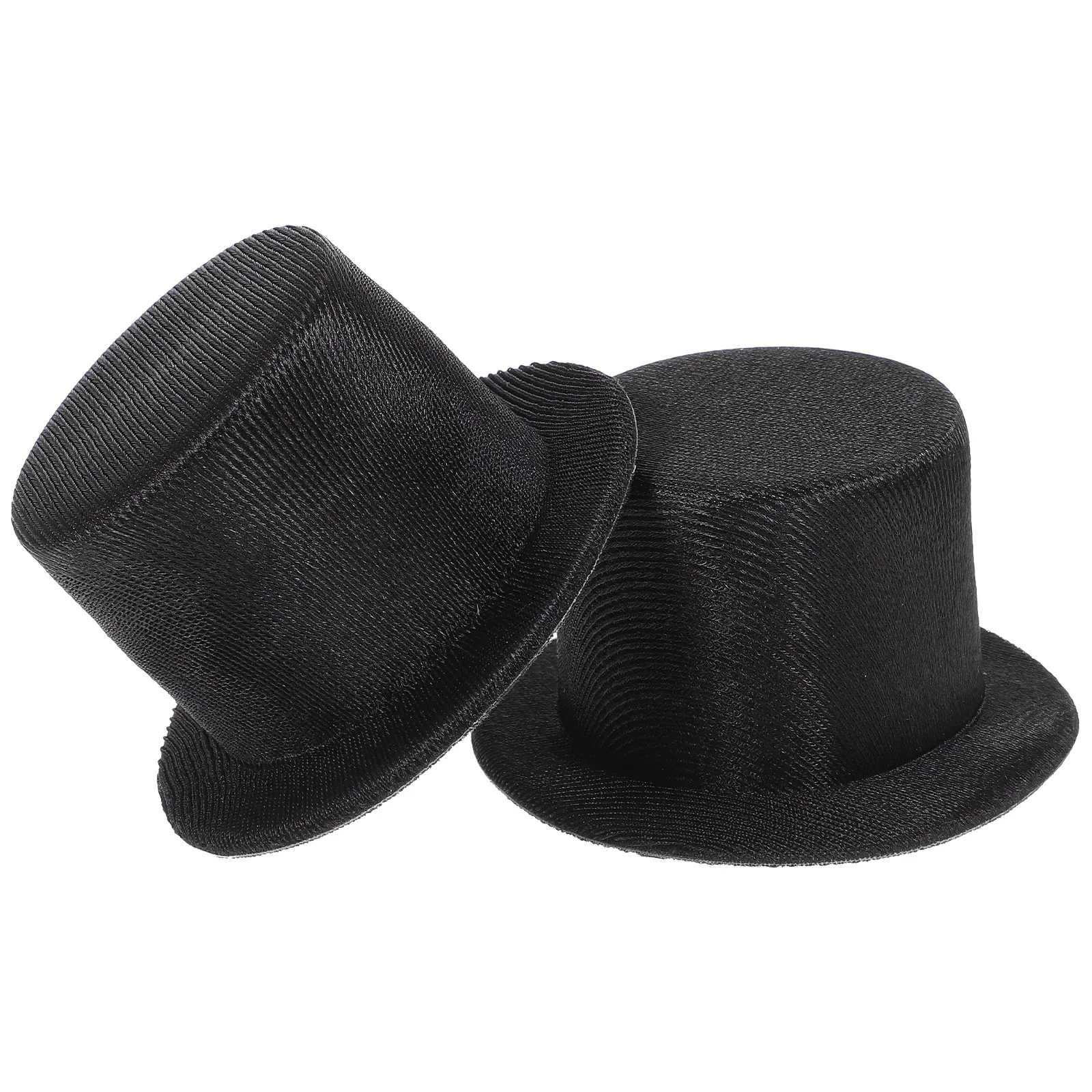 

2 Pcs Magician Hats DIY Material Top Mini Bulk Candy Snowman Tops Child Caps for Men