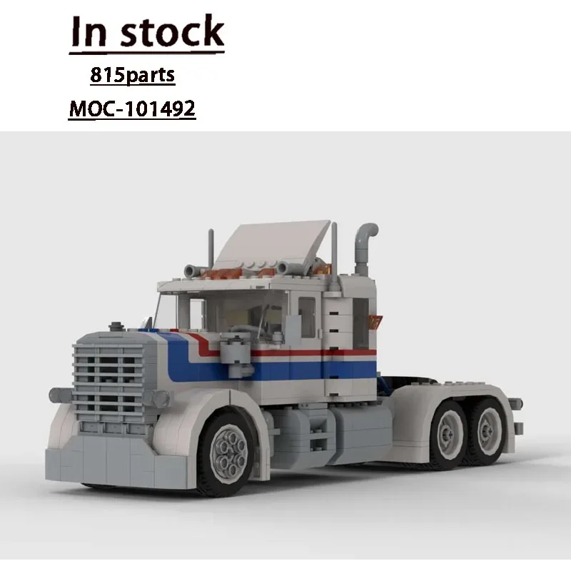 MOC-101492Cargo Transport Truck Is Suitable for All Kinds of Trailing Building Block Model Boy Birthday Building Block ToysGifts