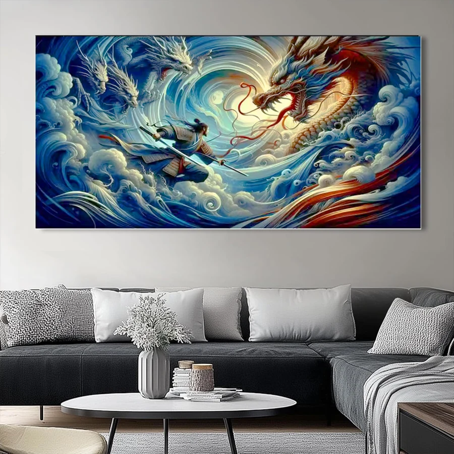 

Воины, боевые драконы, 5D DIY Алмазная вышивка, мультяшная картина со стразами, алмазная живопись, вышивка крестиком, мозаика, декор