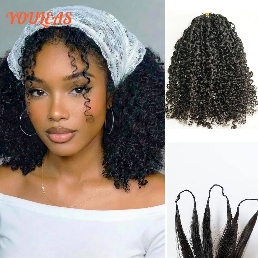 

Волосы для наращивания Feather Crochet Braid, безузловые, предварительно разделенные, 100% натуральные человеческие волосы, афро-кудри, бирманские кудри