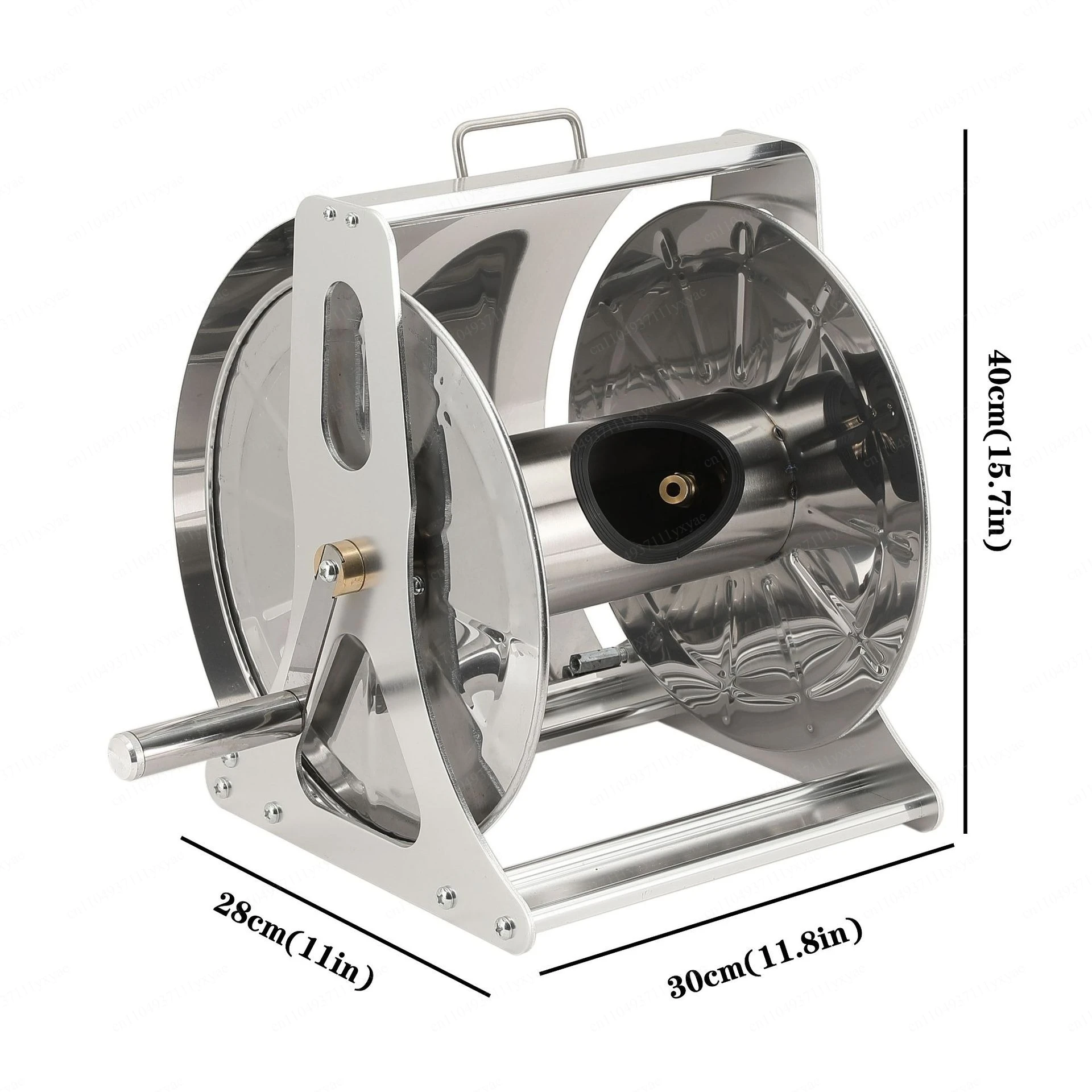 Wall-mounted stainless steel water pipe frame, pipe reel, household car wash, watering set, covered water pipe storage rack