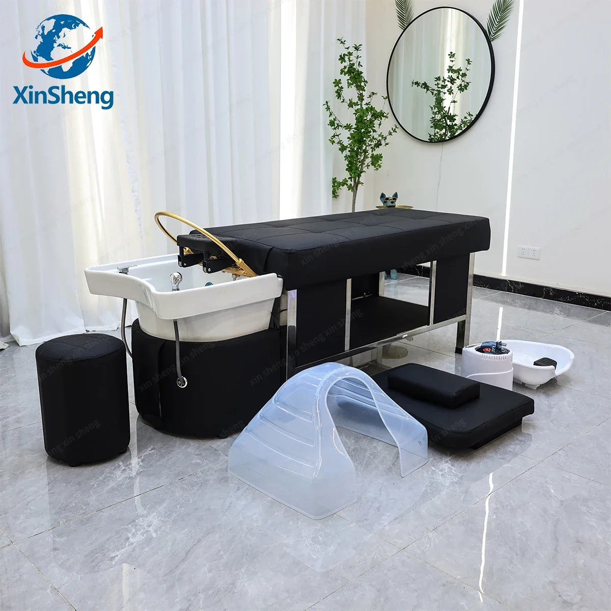 

XinSheng Massage Table Massage Bed Shampoo Beds Head SPA Salon Furniture Hair Washing Equipment Beauty Care Bed Sofa Cushion