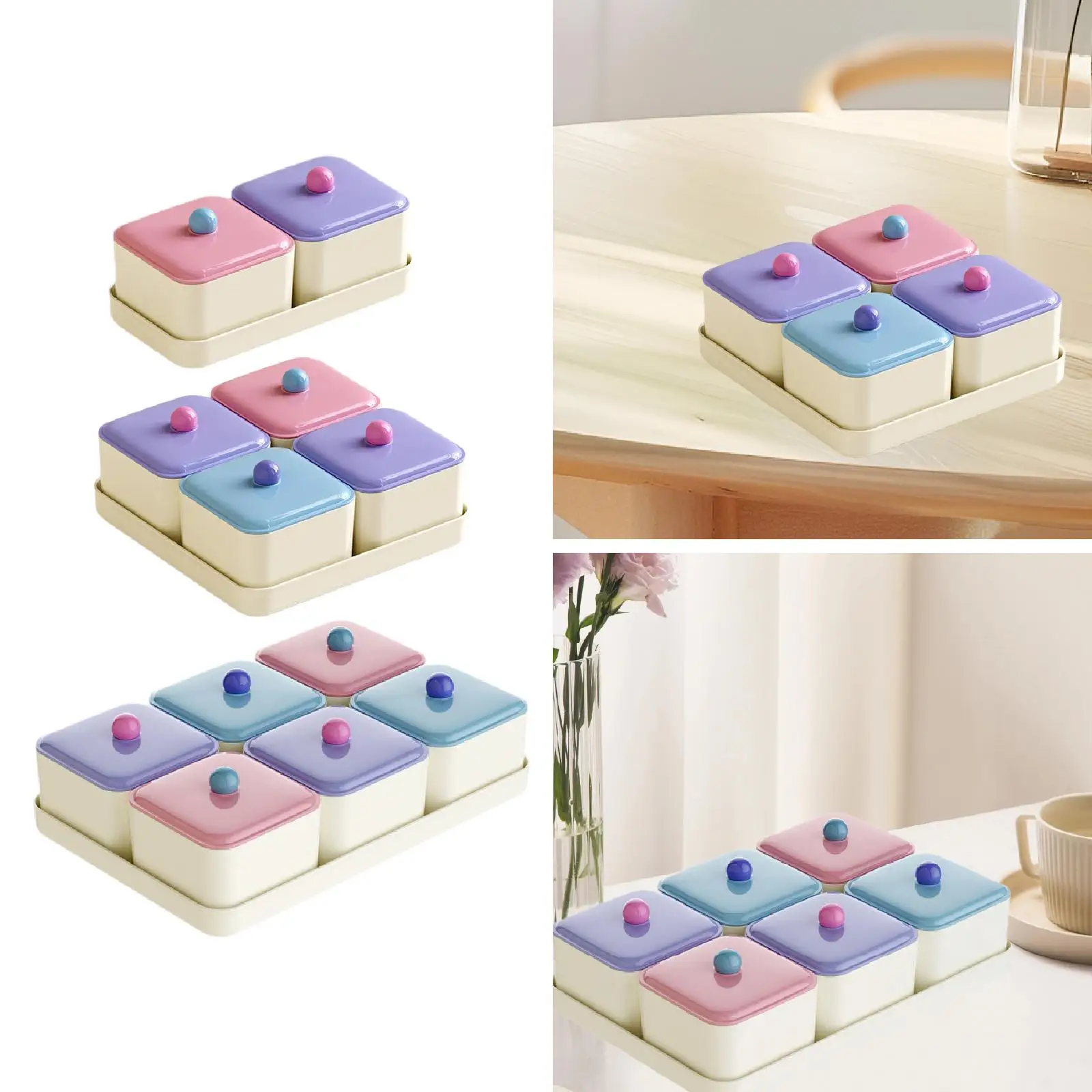 Plateau à fruits secs, plateau de service divisé, plateau multifonctionnel pour apéritifs, noix et bonbons