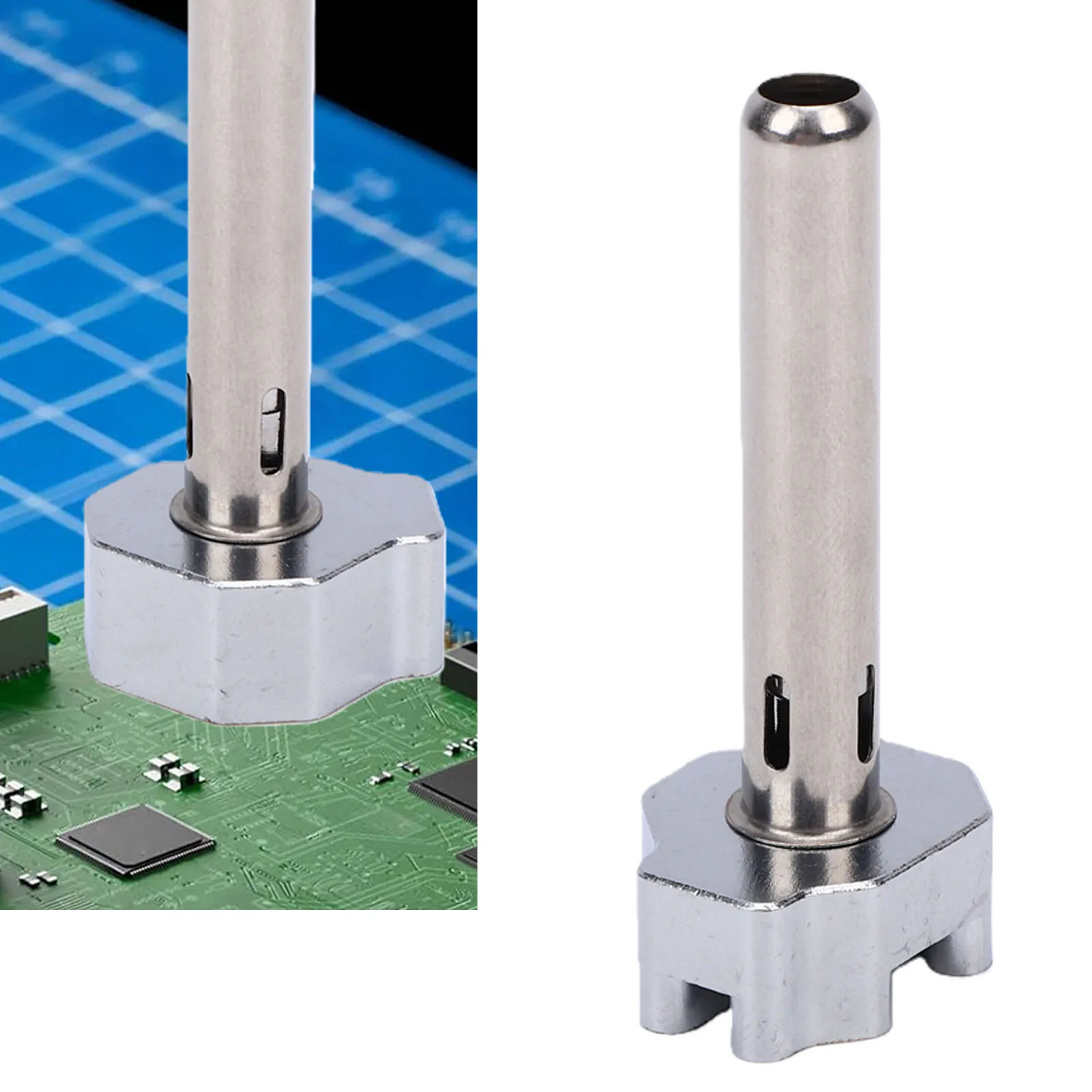 Joystick Soldering Tip With Adapter Multi Hole Copper Chrome Alloy For Switch Game Controller Welding Repair Hardware Accessory