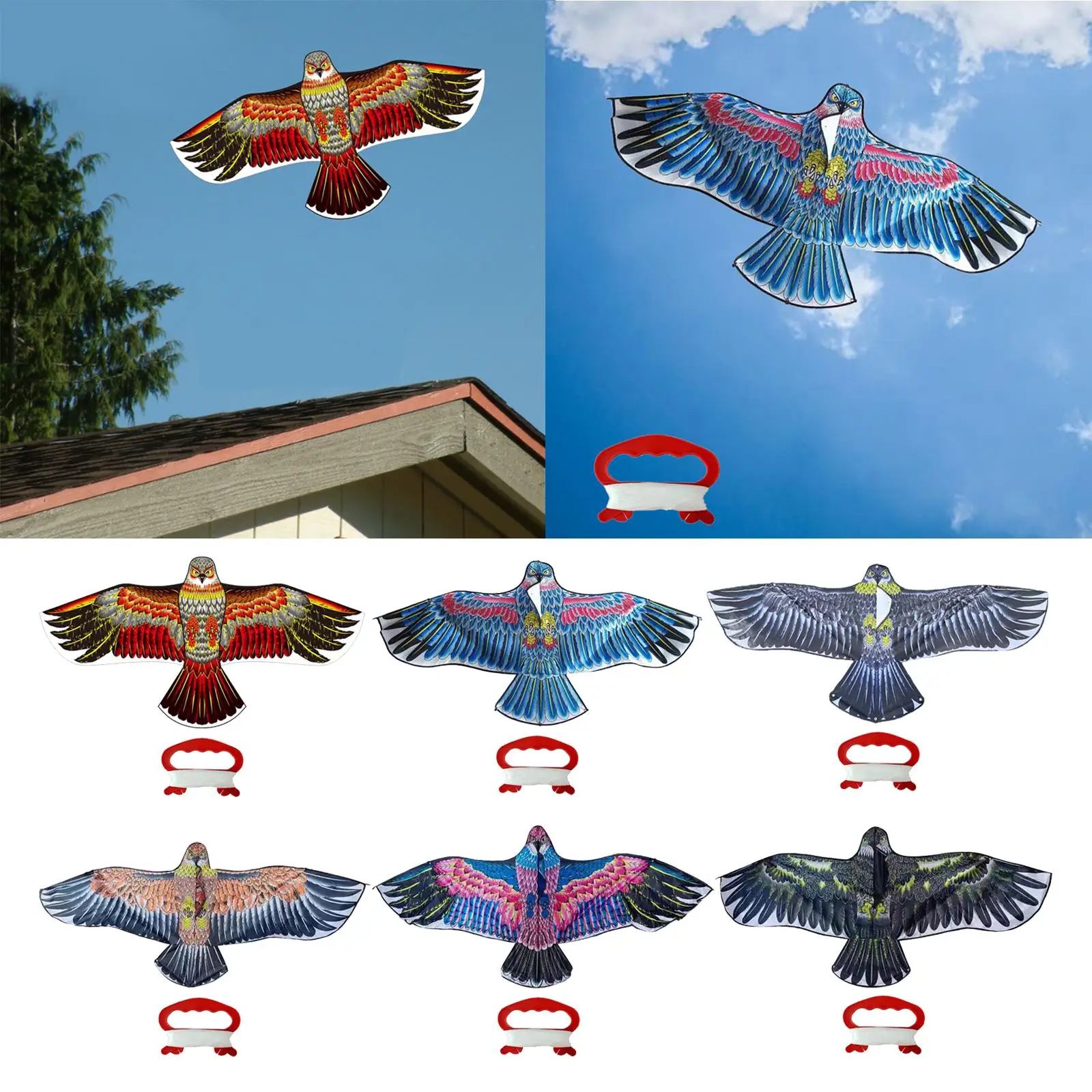 Huge Eagle Kites Kites Durable Outdoor Activities Ripstop Bird Kites for Yard Trip