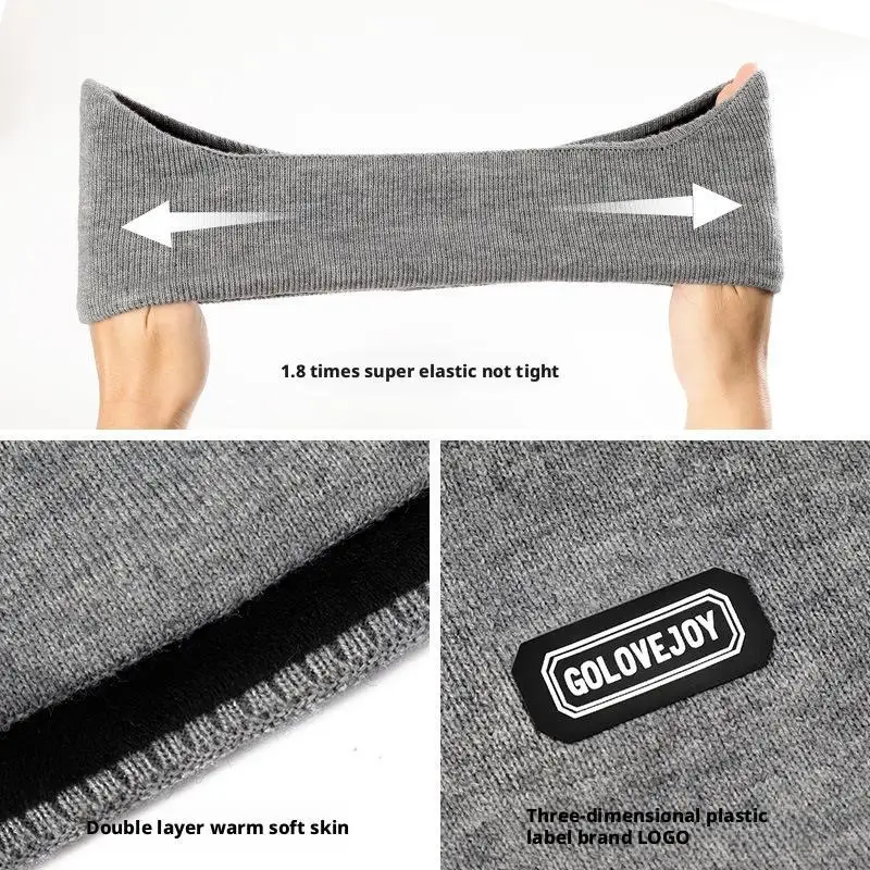 Penutup Telinga Tebal Musim Dingin, Penutup Telinga Anti Angin, Pelindung Telinga Berbulu untuk Bersepeda dan Ski di Luar Ruangan