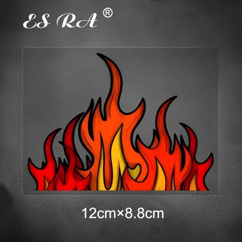 

Creative Burning Flame Decals Car Window Glass Pegatinas Motorcycle Electric Vehicle Scratches Reflective Stickers