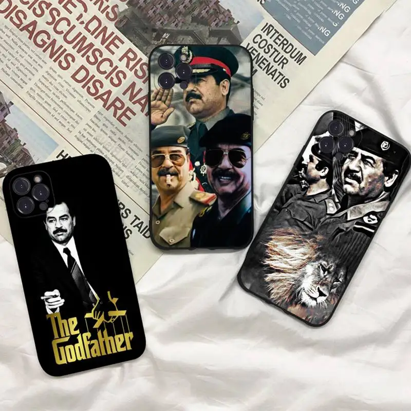 Saddam Hussein Phone Case For iPhone 14 11 12 13 Mini Pro Max 8 7 6 6S Plus X SE 2020 XR XS Funda Case