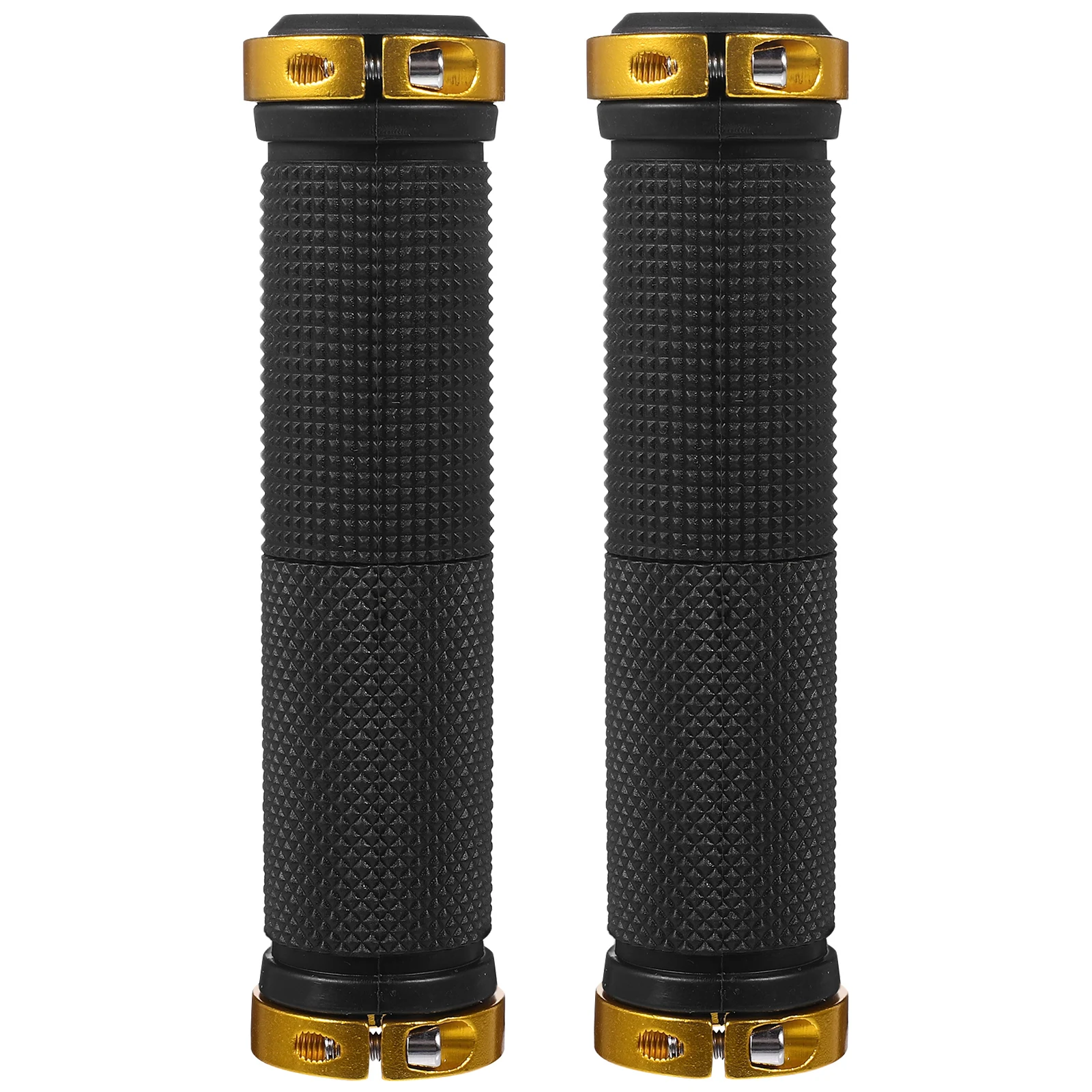 

Aluminum Alloy Handlebar Grips Black White Non Slip Bike Accessories for Mountain Road Bicycle Handlebars Sports Bicycles