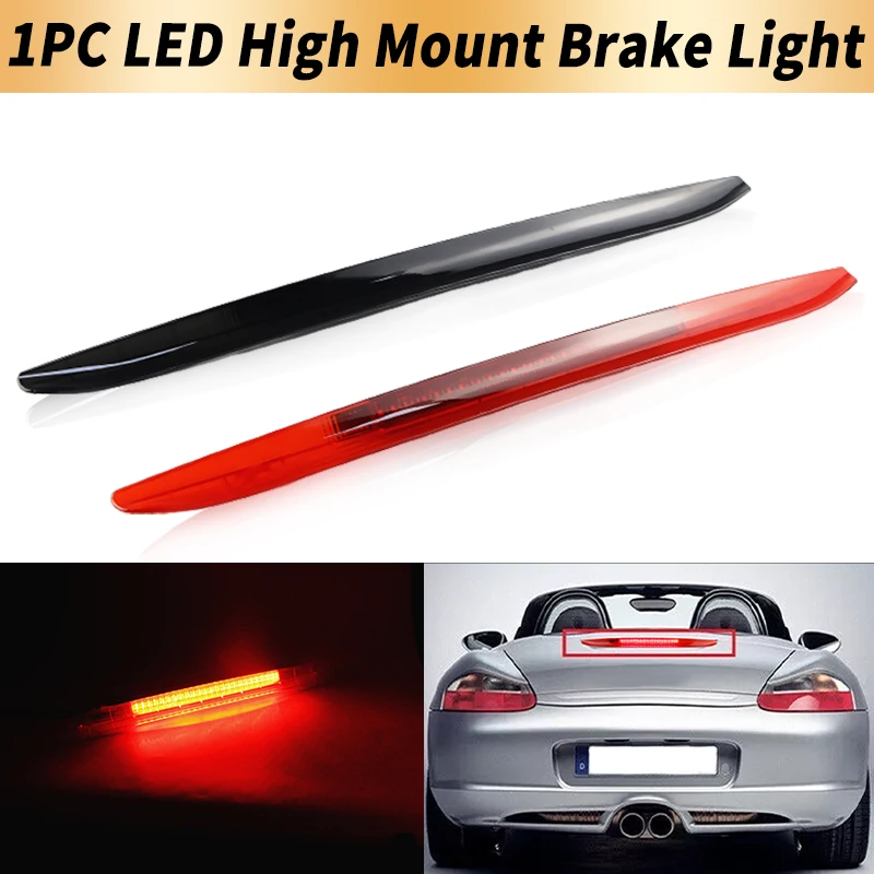 

1 шт. 12В светодиодный дополнительный стоп-сигнал Canbus для Boxster 986 1997-2004, задний третий стоп-сигнал, предупреждающая лампа, автомобильный аксессуар