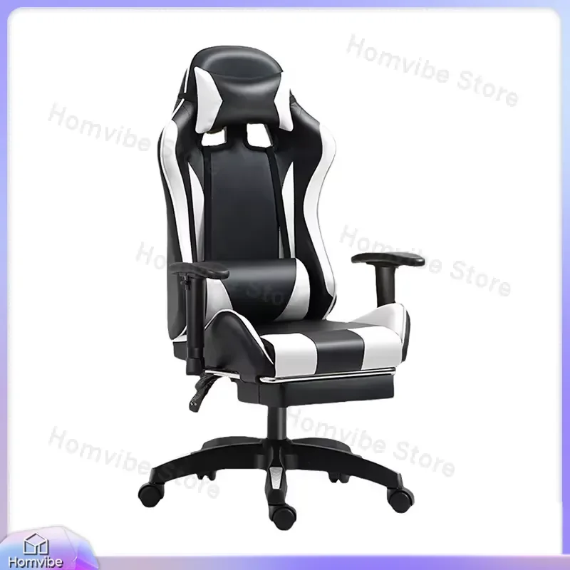 Ergonomic Gaming Chair with Lumbar Support and Headrest Adjustable Height Racing Style Computer Chair for Home Office Esports view 4