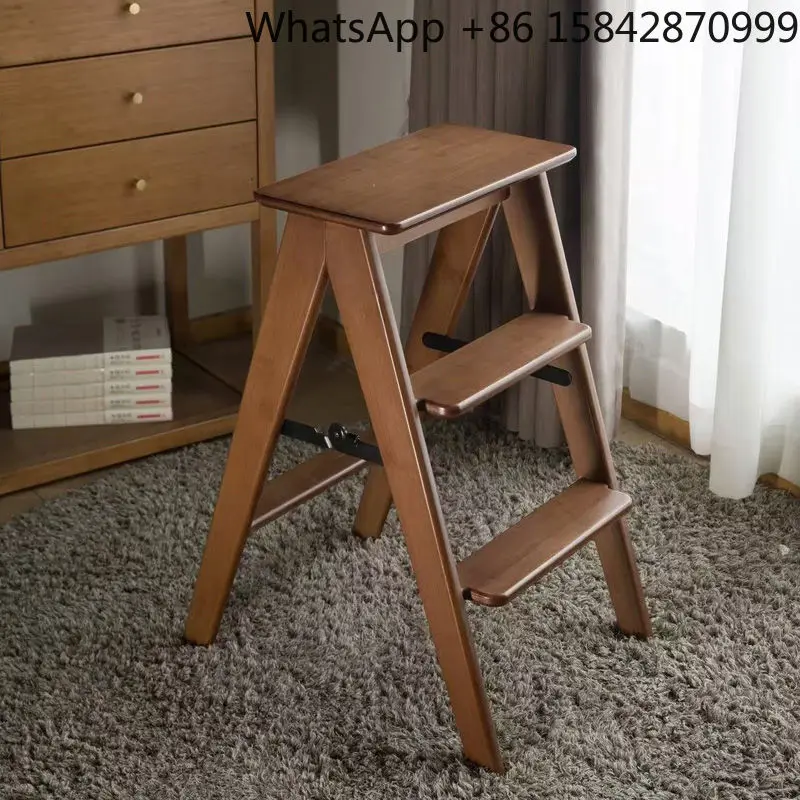 ladder-stool-solid-wood-folding-climbing-bench