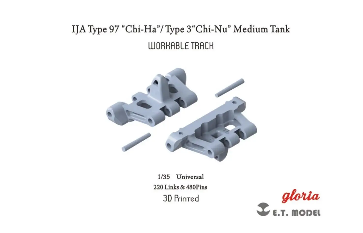 

ET Model P35-016 1/35 IJA Type 97 “Chi-Ha”/Type 3“Chi-Nu”Medium Tank