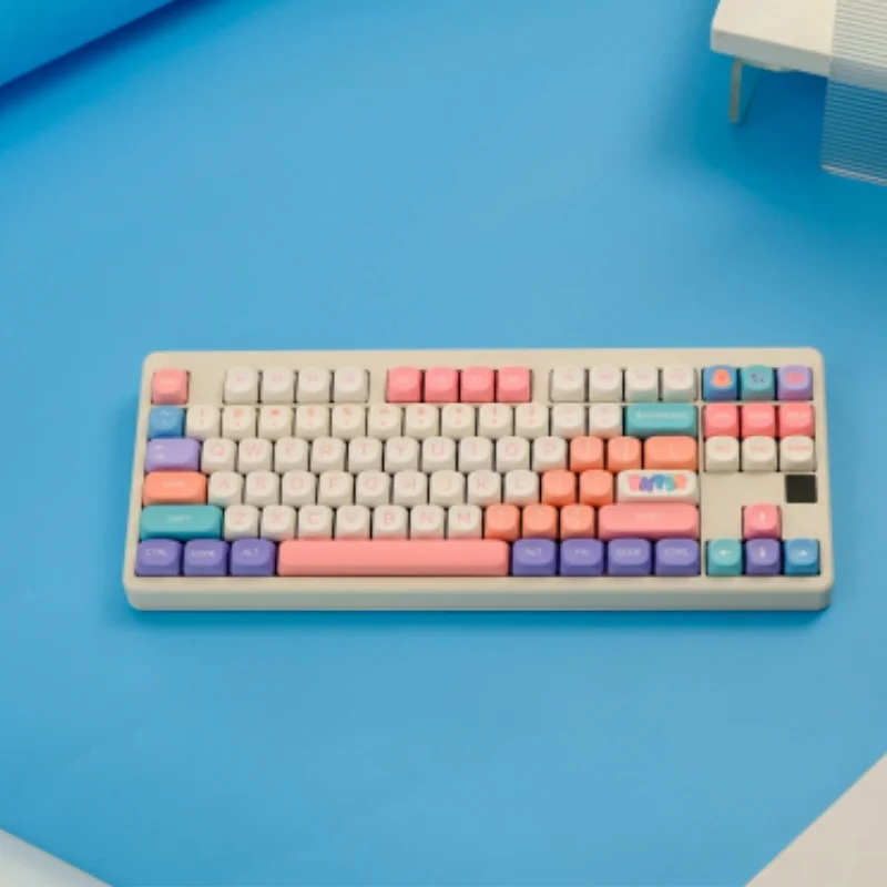 

126 Keys/set Balloon Party Key Cap PBT MOA Profile Double Shot Keycap Thermal Sublimation Mechanical Keyboard for Customization