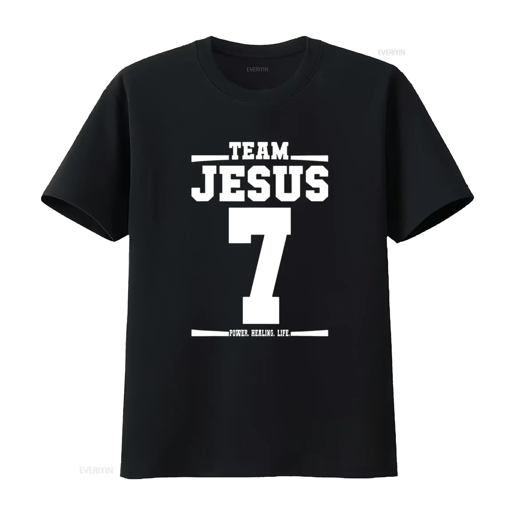 

Футболка Team Jesus Jersey 7, футболка His Name Is Power Healing Life, винтажная стираная дышащая модная уличная одежда, топ для повседневной носки