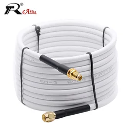 1M 2M 5M 10M 20M SMA Male to SMA Male RG58 50ohm Coaxial Cable SMA Plug WiFi Antenna Extension Cable Connector Adapter Pigtail