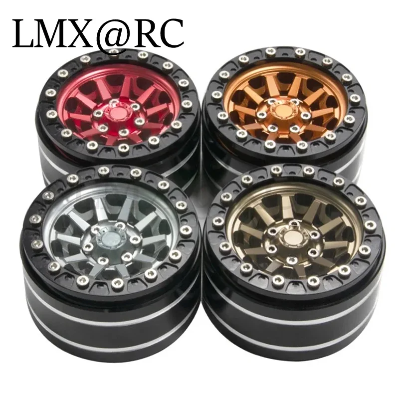 4 stuks Metalen 1.9 "Beadlock Velg Wielnaaf voor 1/10 RC Crawler Auto Axiale SCX10 Pro Traxxas TRX4 RC4WD D90 Redcat Gen8 Upgrade