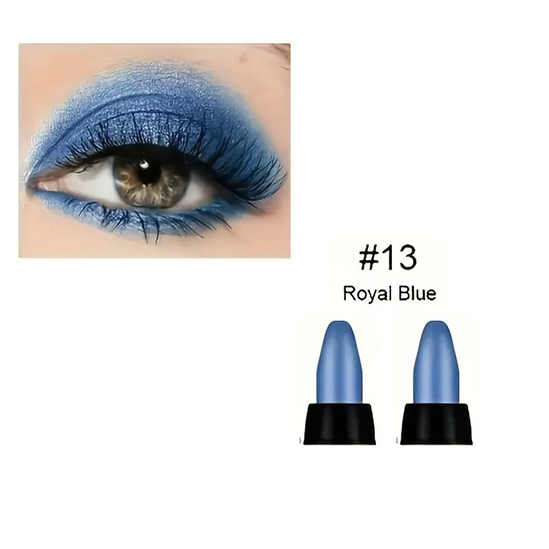 16-kleuren parelmoer eyeliner, kleur glitter waterdichte langdurige oogmake-up niet-vlekkende eyeliner