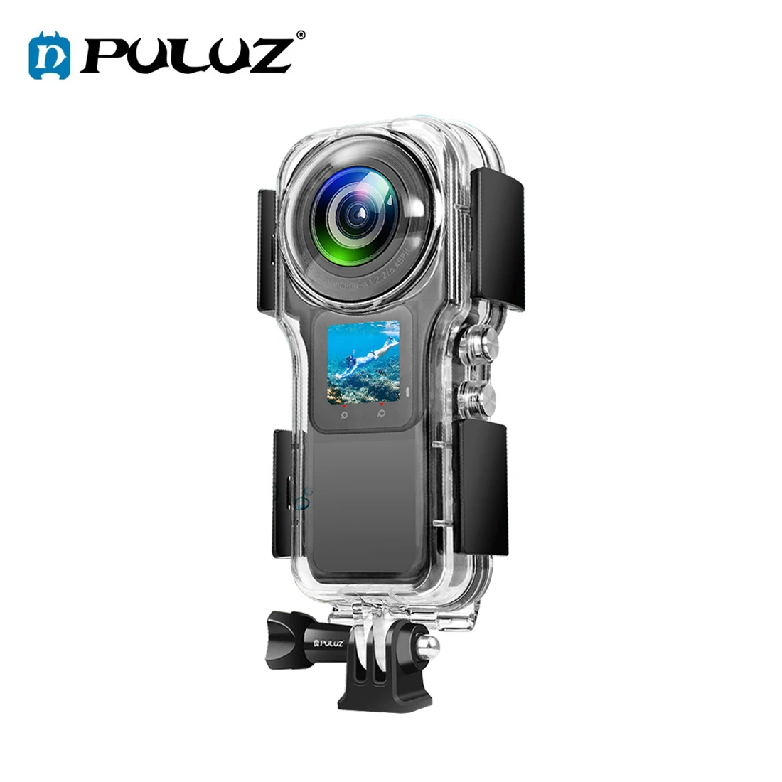 

PULUZ 40m Waterproof Case for Insta360 One RS 1-Inch Panoramic Sport Camera Underwater Waterproof Housing Case Cover Accessories