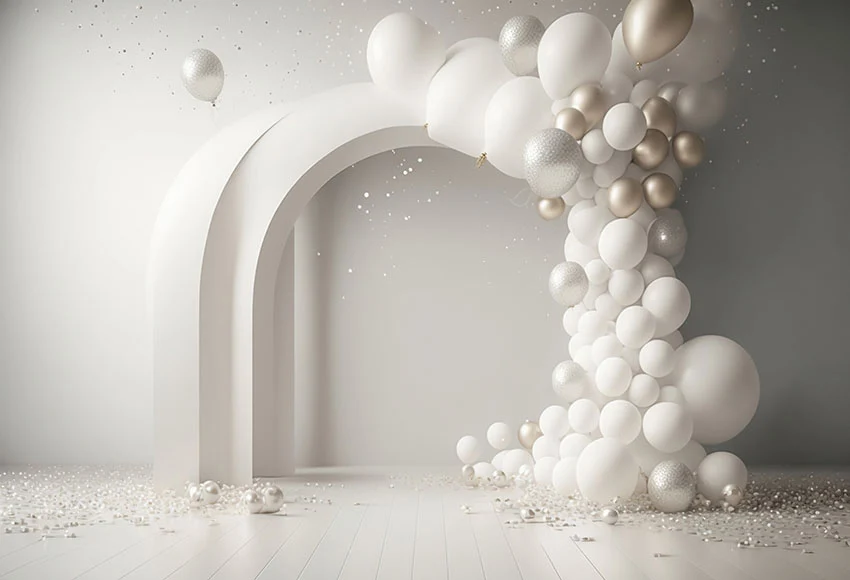 Mehofond Photography Background Arch Colorful Balloons Baby Kids Birthday Party Cake Smash Portrait Decor Backdrop Photo Studio