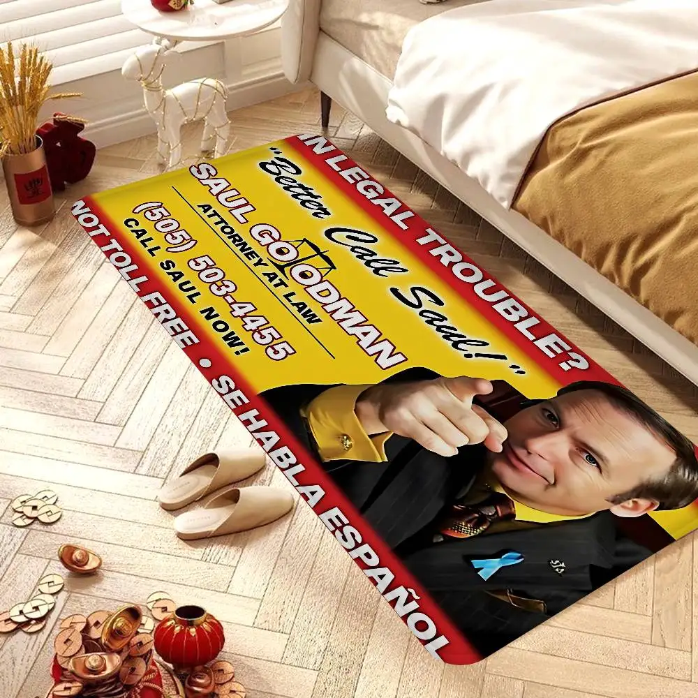 Classic Better Call Saul Floor Mat Rectangle Anti-slip Home Soft Badmat Front Door Indoor Outdoor Mat Hotel Decor Mat