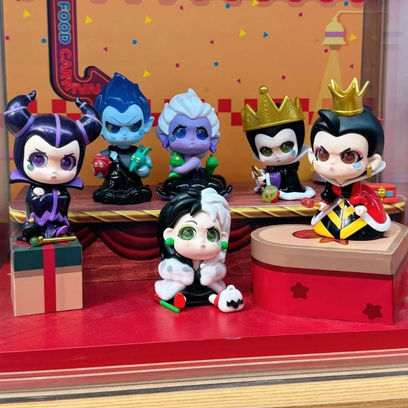 

MINISO Anime Villains Series Blind Box Trendy Figure Collection including Evil Queen Cruella Ursula Hades Maleficent Toy Gift