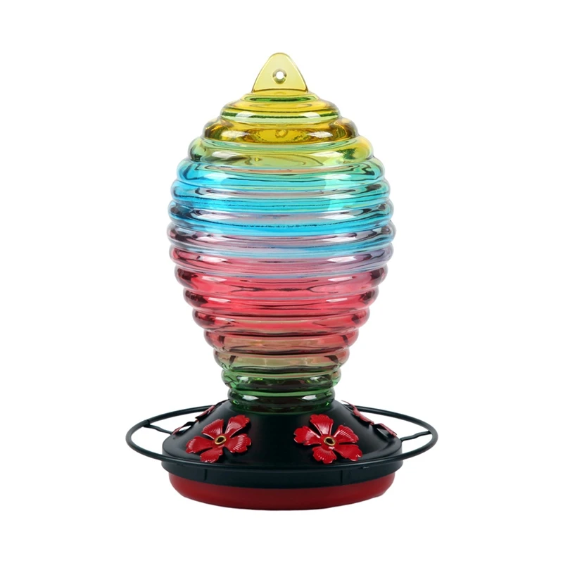 Bird Waterer Bird Feeder Anti-Ant Hook Stained Glass Feeder Suitable For Outdoor Hanging