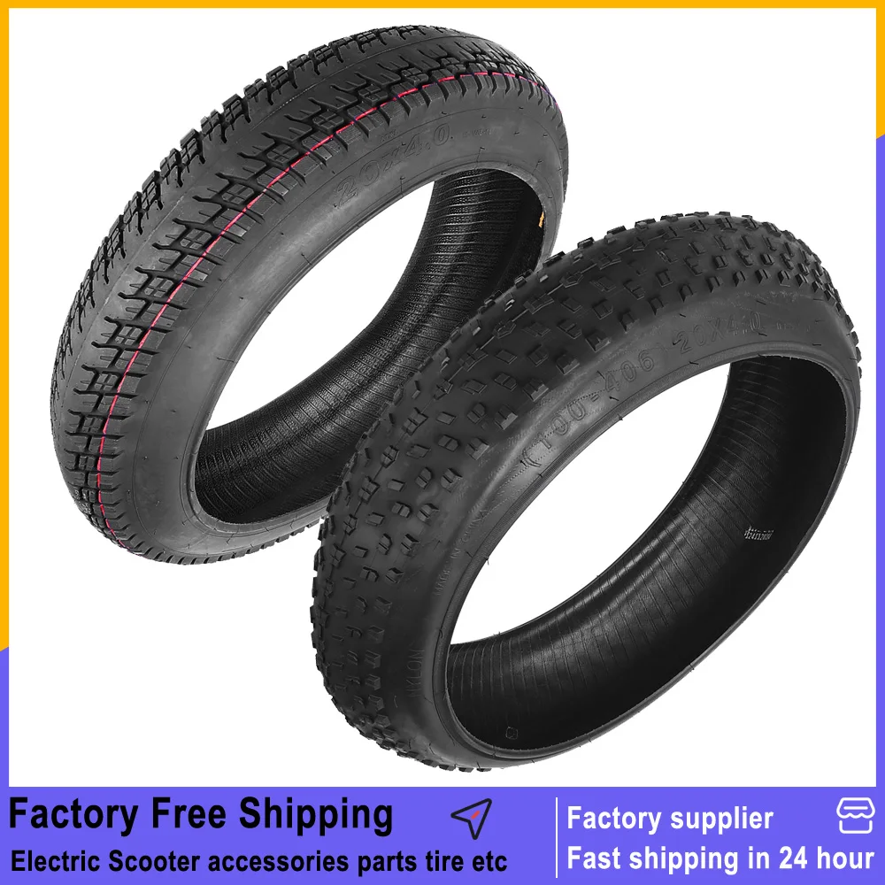 20 Inch Fat Tire Off-road Fat Tire for Snowmobile Beach Electric Bicycle 20*4.0 Fat Tire Bike Cycling Tyre Part 20x4.0 New