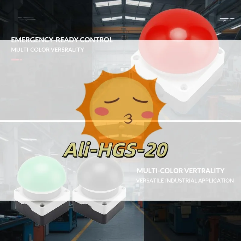 

Self Lock Reset Emergency Stop Push Button Switch IP65 Waterproof Mushroom Head for Automation Machine Control Panel