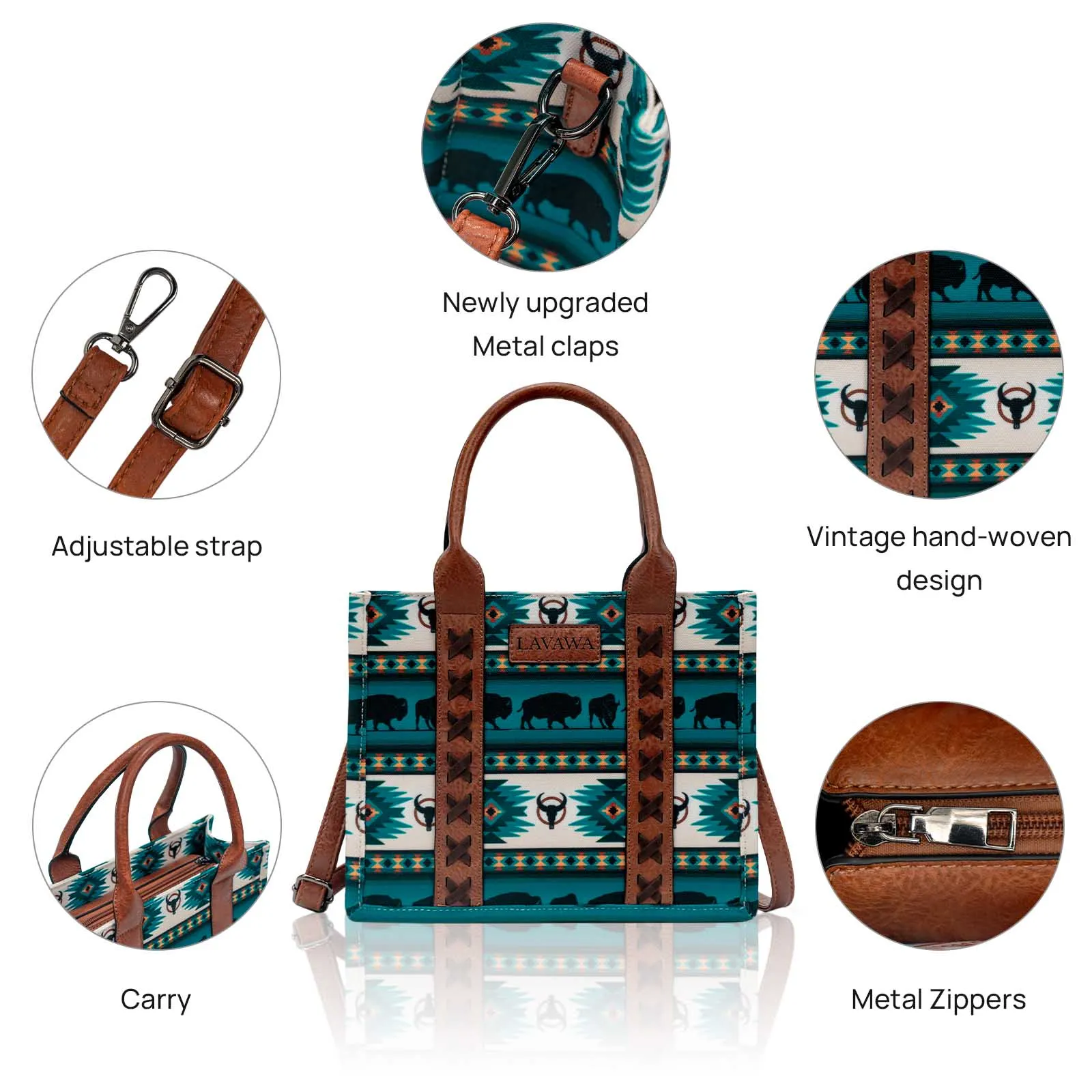 Aztec Tote Bags for Women Carry Purse Ladies Shoulder Bag Hobo Crossbody Purse