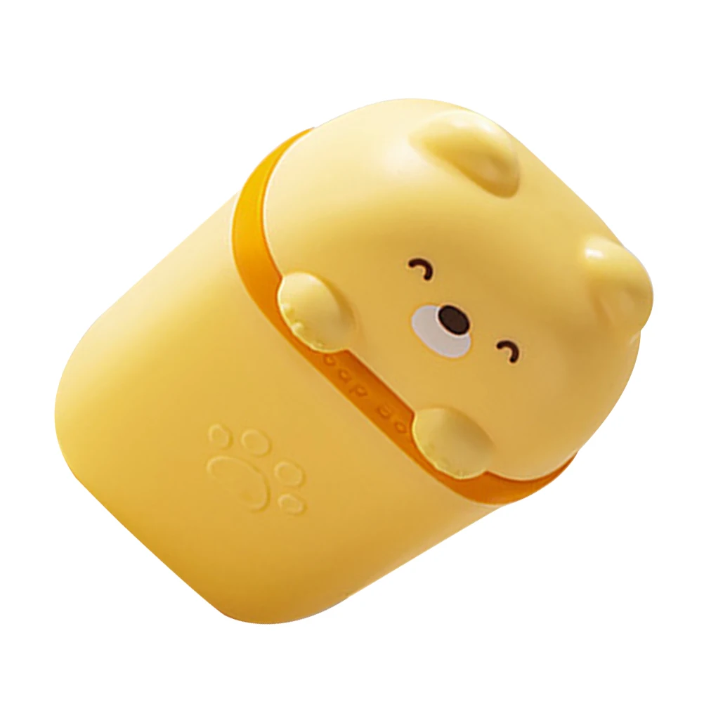

Creative Bear Shape Leakproof Soap Dish Container With Lid Portable Travel Case Shower Bathroom Camping Outdoor Sealed Draining