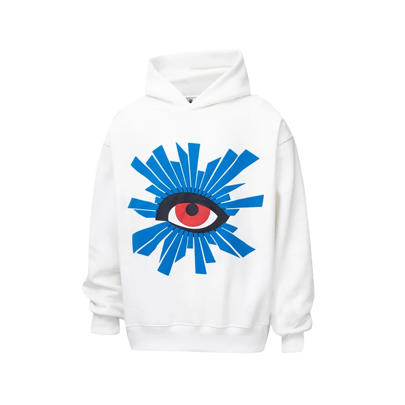 

HOUSE OF ERRORS Hoodie High Quality 3D Foam Logo Mens Womens High Street Hip Hop Pullover White Black Loose Sweatshirt