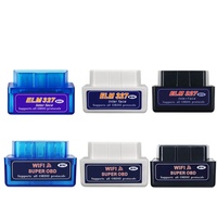 Super Mini ELM327 V2.1 Bluetooth-Compatible OBD2 Scanner Wifi ELM 327 V1.5 On Android IOS Car Diagnostic Tool OBD II Code Reader
