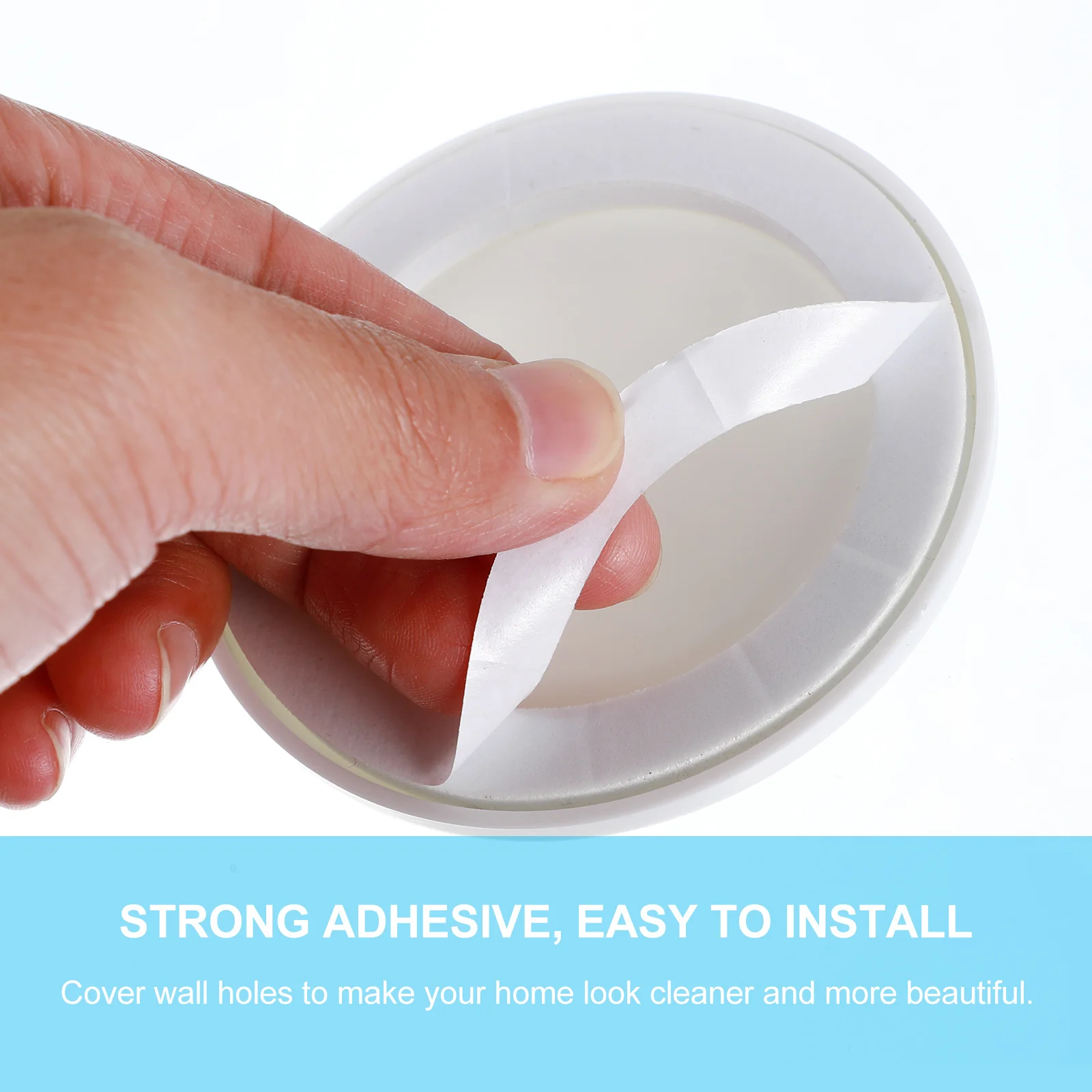 

4pcs Wall Reserved Hole Cover Decorative Pipe Covers For Wall Home Pipeline Accessory White Rust-Proof Hole Plug For Bathroom