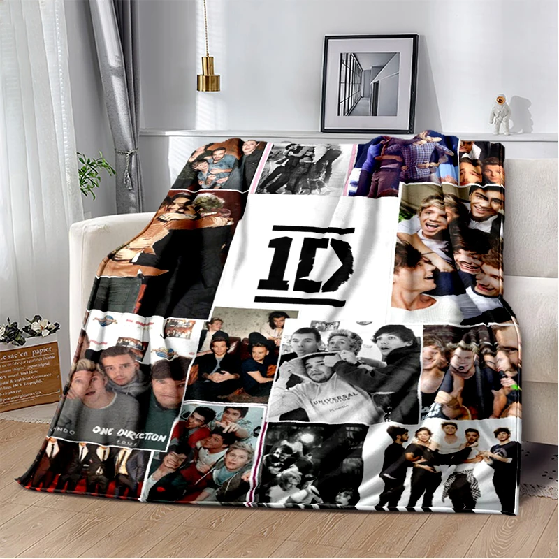 3D One D-Direction Beliebte Sängerin-Flanelldecke, weiche, warme Überwurfdecke für Schlafzimmer, Wohnzimmer, Bett, Reisen, Camping, Picknick, Geschenk